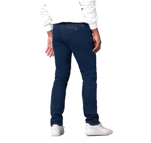 MEYER Pantalone Jeans Uomo Denim Chino Modello Roma Regular Fit 9-629/20 NOS Colore Blu Stone