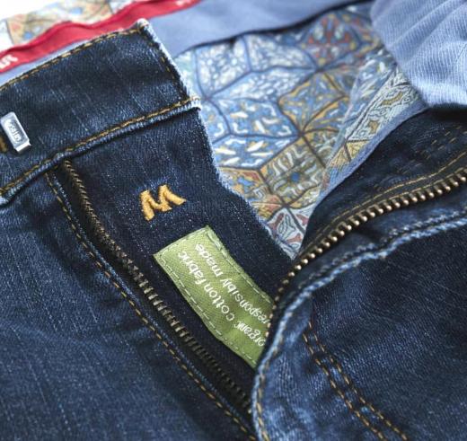 MEYER Pantalone Jeans Uomo Denim Chino Modello Roma Regular Fit 9-629/20 NOS Colore Blu Stone