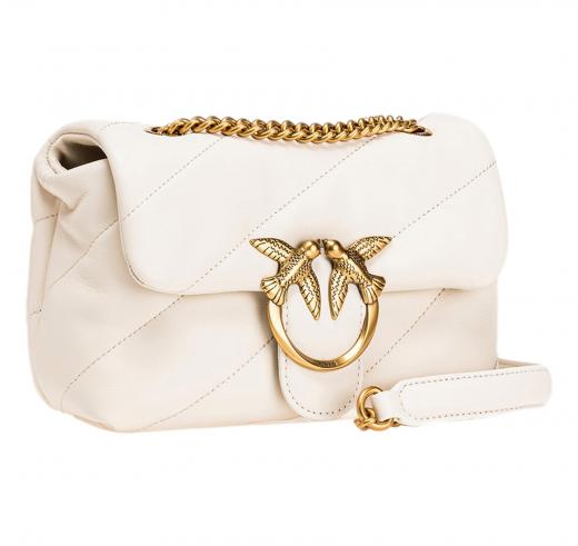 PINKO Borsa Donna Love Mini Puff Sheep Nappa 100039 Z14Q Colore Bianco