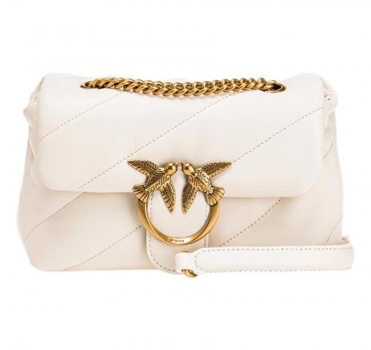 PINKO Borsa Donna Love Mini Puff Sheep Nappa 100039 Z14Q Colore Bianco