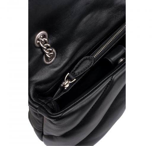 PINKO Borsa Donna Love Puff Mini Logo Argento 100039 CL Z99O Colore Nero