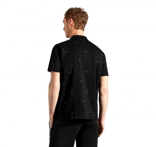 PAUL SHARK Polo Uomo Materiale Estremamente Confortevole e Di Alta Qualità Reflex Shark 23411252 Colore Nero