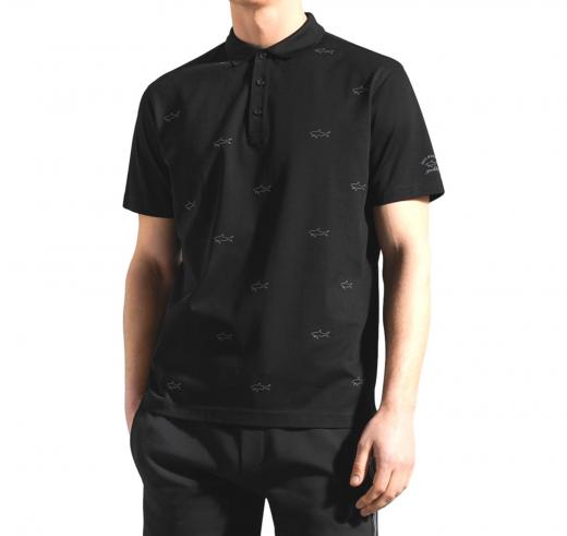 PAUL SHARK Polo Uomo Materiale Estremamente Confortevole e Di Alta Qualità Reflex Shark 23411252 Colore Nero