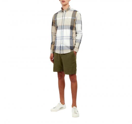 BARBOUR Camicia Uomo Sartoriale Harris MSH5071TN88 Amble Sand Tartan