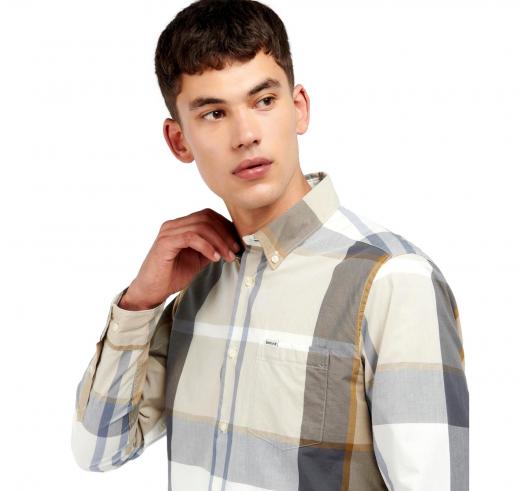 BARBOUR Camicia Uomo Sartoriale Harris MSH5071TN88 Amble Sand Tartan