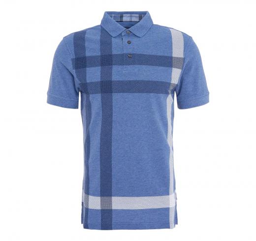 BARBOUR Polo Uomo Blaine Oversized Tartan MML1117BL15 Colore Blu Chambray