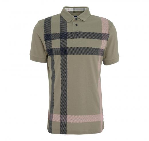 BARBOUR Polo Uomo Blaine Oversized Tartan MML1117OL38 Dusty Green
