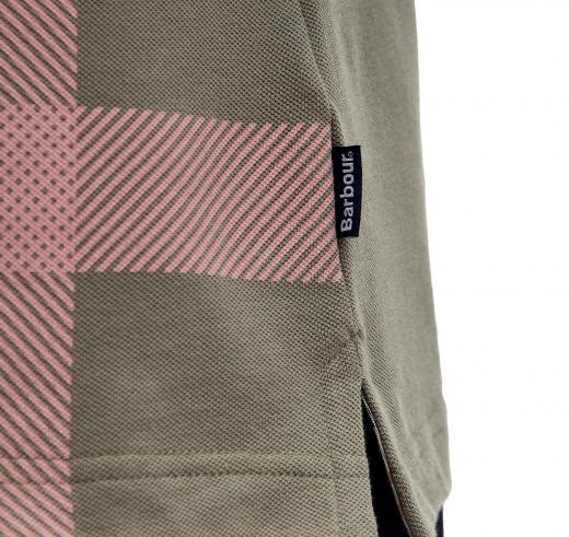 BARBOUR Polo Uomo Blaine Oversized Tartan MML1117OL38 Dusty Green