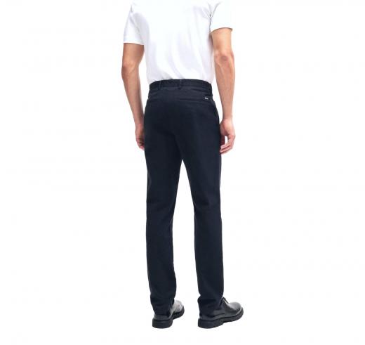 BOSS Pantalone Uomo Chino Slim Fit In Gabardine Di Cotone Elasticizzato 50505392 Colore Blu scuro