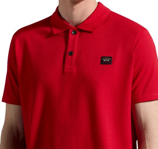 PAUL SHARK Polo Uomo in Cotone Pique Organico C0P1000 577 Colore Rosso