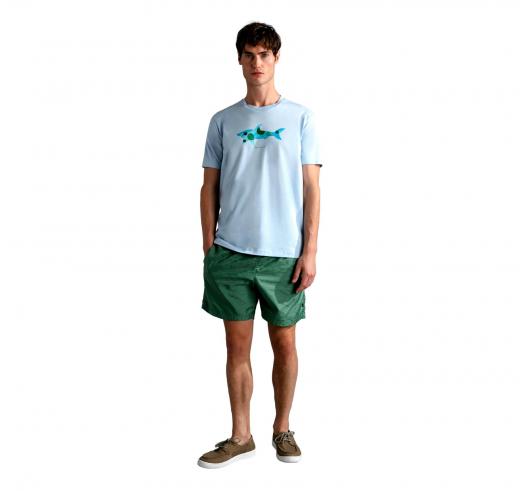 PAUL SHARK Costume Da Bagno Uomo Tessuto Ultralight e Fast Dry 24415041 Colore Verde
