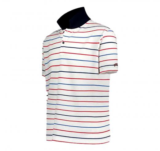 PAUL SHARK Polo Uomo Rigata In Cotone Organico 24411292 Colore Bianco a Righe Multicolore