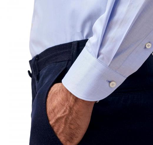 XACUS Camicia Collo Italiano Twill Celeste 11209002 Taglio Ampio EVOLUTION CLASSIC FIT