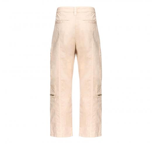 PINKO Pantaloni Donna Matese Multitasca Tricotina Stretch D06 Colore Beige