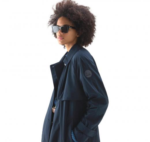 WOOLRICH Trench Donna Monopetto Idrorepellente CFWWOU0786FRUT3128 Colore Blu