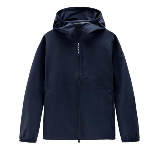 WOOLRICH Giacca Uomo Pacific impermeabile con cappuccio CFWOOU0693MRUT3280 Colore Blu