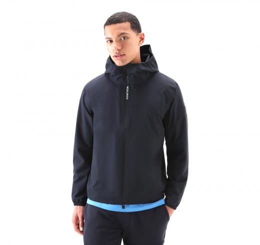 WOOLRICH Giacca Uomo Pacific impermeabile con cappuccio CFWOOU0693MRUT3280 Colore Blu