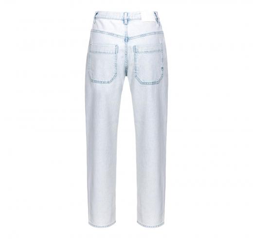 PINKO Jeans Donna Cloe Chino Denim Snow Wash PJQ Colore Denim Chiaro