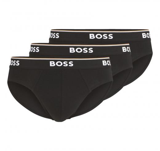 BOSS Slip In Cotone Elasticizzato Elastico In Vita e Logo Confezione Da Tre Multipack Modello BRIEF 3P 5047...
