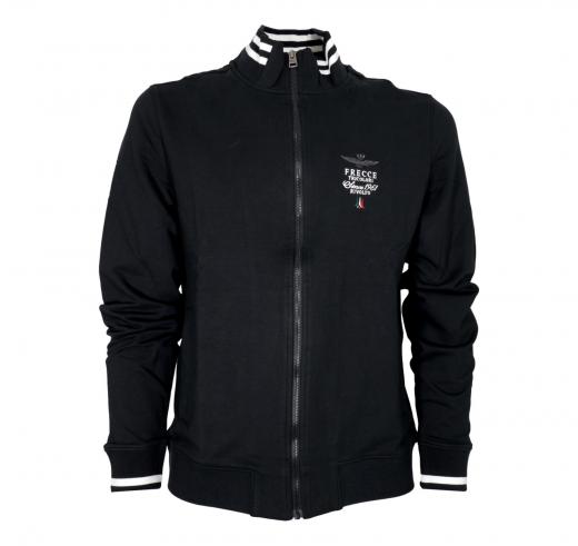 AERONAUTICA MILITARE Felpa Uomo Con Zip Frecce Tricolori FE1756F459 Colore Nero