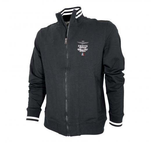 AERONAUTICA MILITARE Felpa Uomo Con Zip Frecce Tricolori FE1756F459 Colore Nero