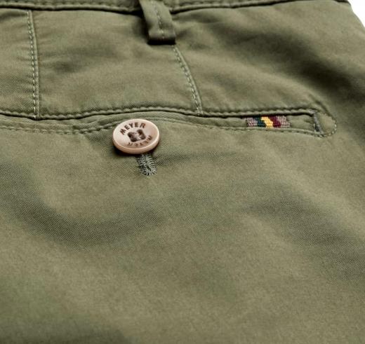 MEYER CHINO Bermuda da Uomo Perfect Fit Modello B-Palma 1-3011/26 Colore Oliva