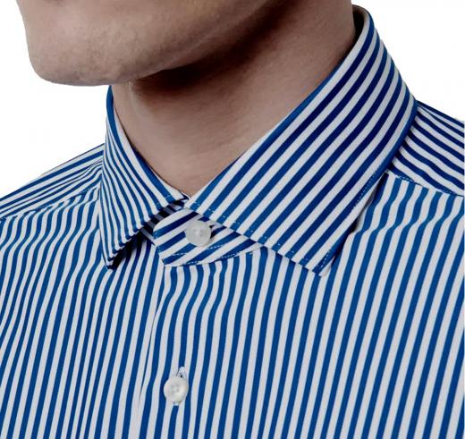 XACUS Camicia Uomo Tessuto Elasticizzato Active Slim Fit 61618007 Colore Righe Blu