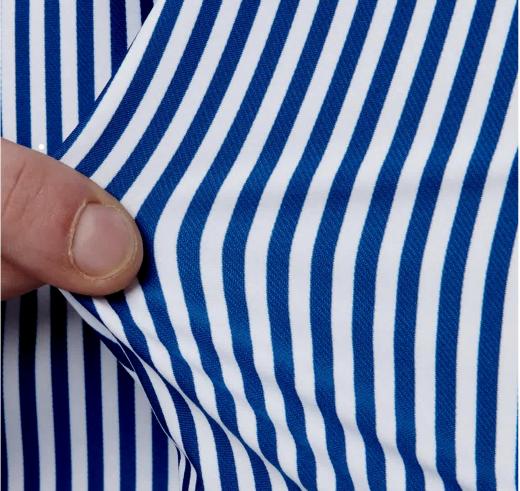 XACUS Camicia Uomo Tessuto Elasticizzato Active Slim Fit 61618007 Colore Righe Blu