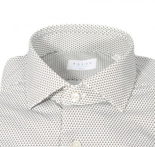 XACUS Camicia Uomo Tessuto Tecnico Active Slim Fit 61628002 Colore Microfantasia green