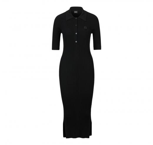 BOSS Vestito Donna Con Chiusura a Bottoni e Doppio Monogramma Modello Formica 50515446 Colore Nero