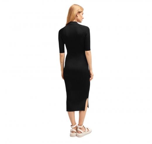 BOSS Vestito Donna Con Chiusura a Bottoni e Doppio Monogramma Modello Formica 50515446 Colore Nero