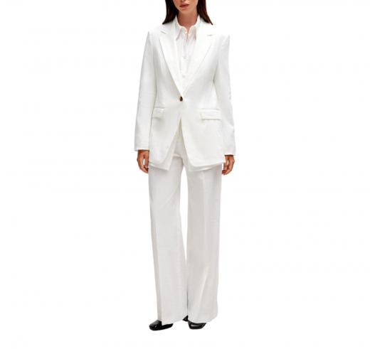 BOSS Giacca Donna Regular Fit In Misto Lino JASENA 50512888 Colore Bianco