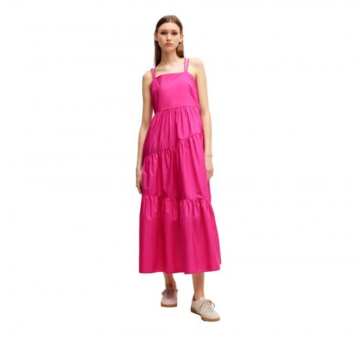 BOSS Abito Donna Maxi Vestito In Popeline Di Cotone Con Spalline Incrociate C DANVITA  50511786 Colore Fucsia