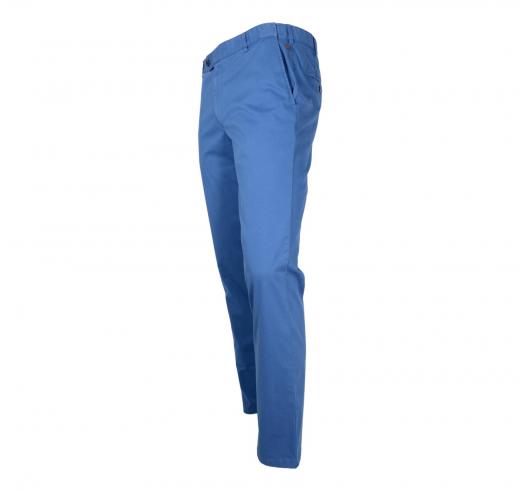 MEYER Pantalone Uomo Fine Micro Print Perfect Fit Modello Oslo 1-3082/16 Colore Blu