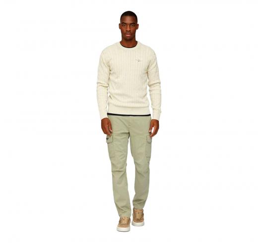 AERONAUTICA MILITARE Pantalone Uomo Con Tasconi Laterali in cotone e lyocell  241PA1602CT3343 Colore Verde Salvia