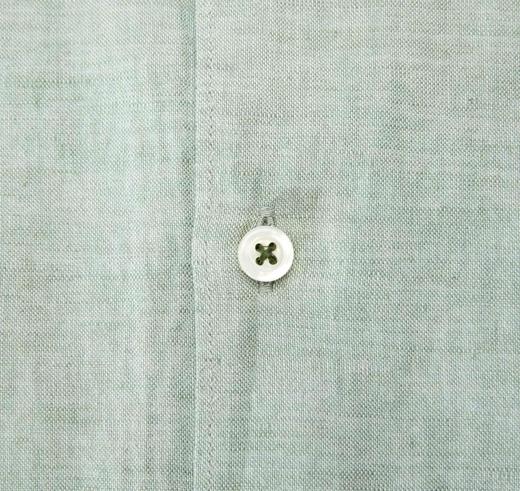 BOSS Camicia Uomo Vestibilita' Casual Lino e Cotone 50513661 Colore Verde Salvia