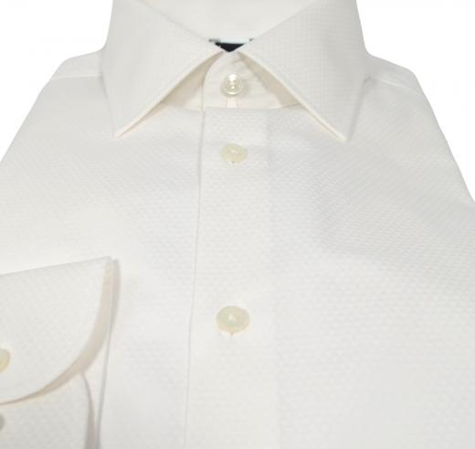 BOSS Camicia Uomo Slim Fit Tessuto Lavorato H-Hank-Kent 50512899 Colore Bianco