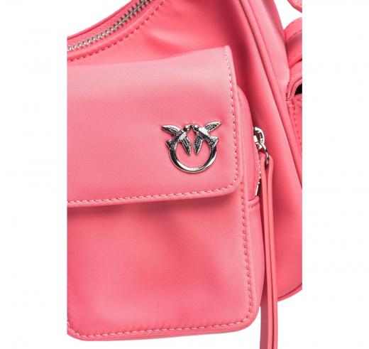 PINKO Borsa Donna Cargo Bag Recycled Nylon P31N Colore Rosa