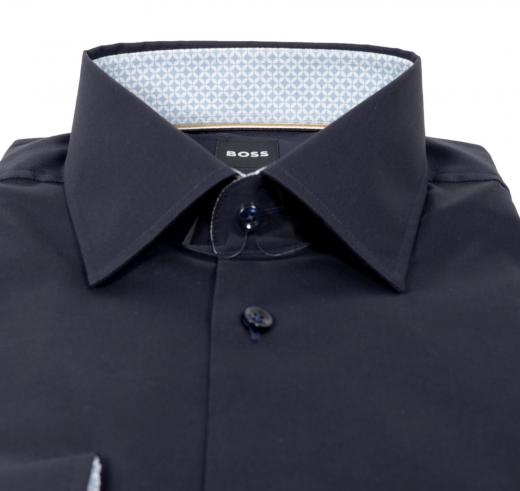BOSS Camicia Uomo Slim Fit In Popelin Di Cotone Facile Stiro Modello 50512842 Colore Blu