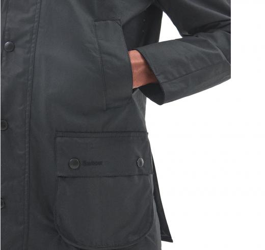 BARBOUR Giacca Da Uomo Cerata Modello Ashby MWX0339BK72 Colore Classic Black