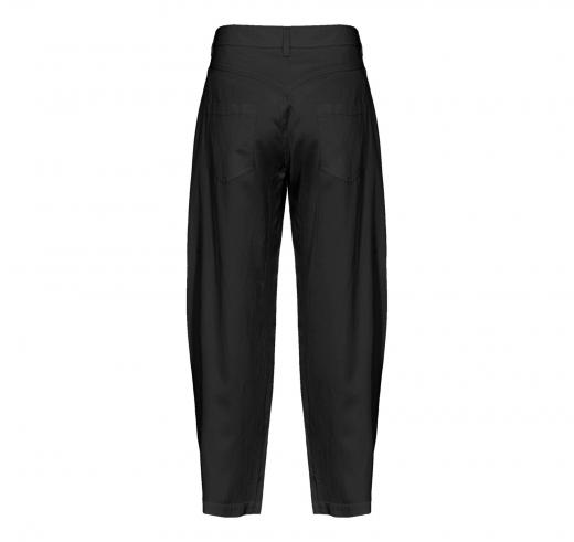 PINKO Pantalone Donna Pollock Satin Cotone e Viscosa Z99 Colore Nero
