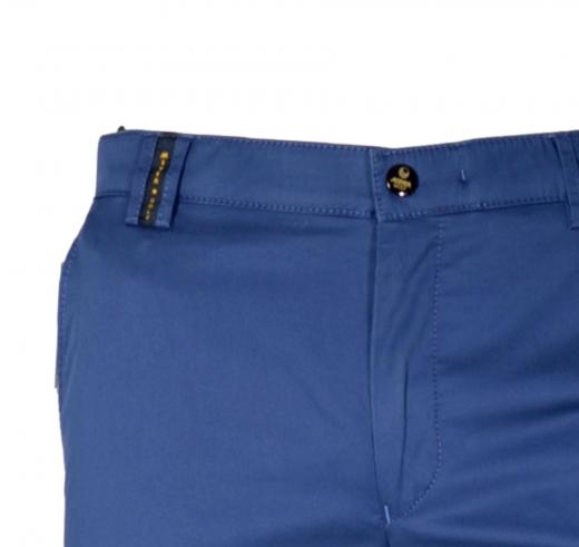 MEYER Pantalone Uomo Golf Chino Modello Augusta Perfect Fit 1-8120/25 Bluett