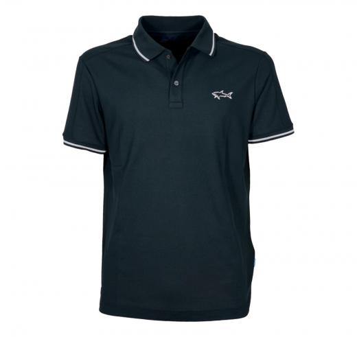 PAUL & SHARK Polo Uomo In Pique' Con Squalo Reflex 24411312 Colore Nero