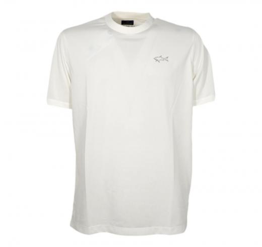 PAUL & SHARK T-Shirt Uomo Con Reflex Shark 24411095 Colore Bianco