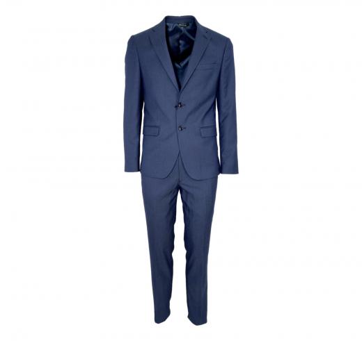 ALESSANDRO GILLES Abito Uomo Extra Slim Made ART. A300 0015 Blu PUNTASPILLO