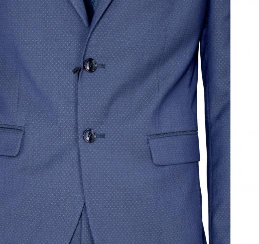 ALESSANDRO GILLES Abito Uomo Extra Slim Made ART. A300 0015 Blu PUNTASPILLO