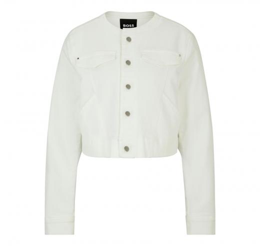 BOSS Giacca In Denim Donna 50514580 Denim Jaket 12.0 Colore Bianco
