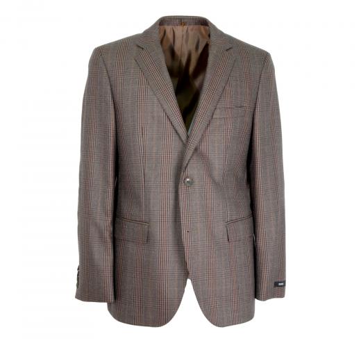 HUGO BOSS Giacca Uomo 50169117 Quadro Galles Con Toppa Regular Fit