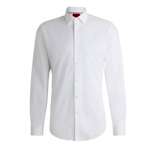 HUGO Camicia Uomo Slim Fit in Cotone C-Jenno' 50289499 Colore Bianco