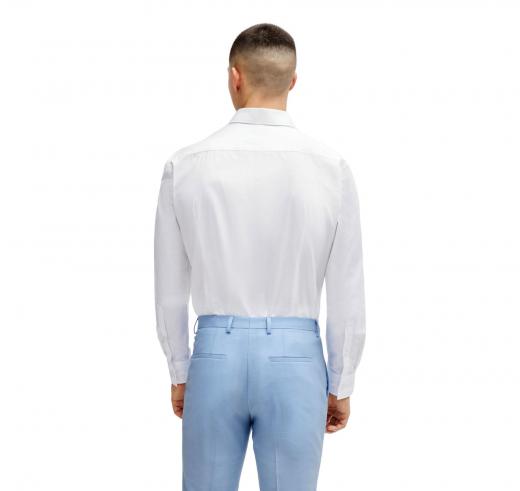 HUGO Camicia Uomo Slim Fit in Cotone C-Jenno' 50289499 Colore Bianco